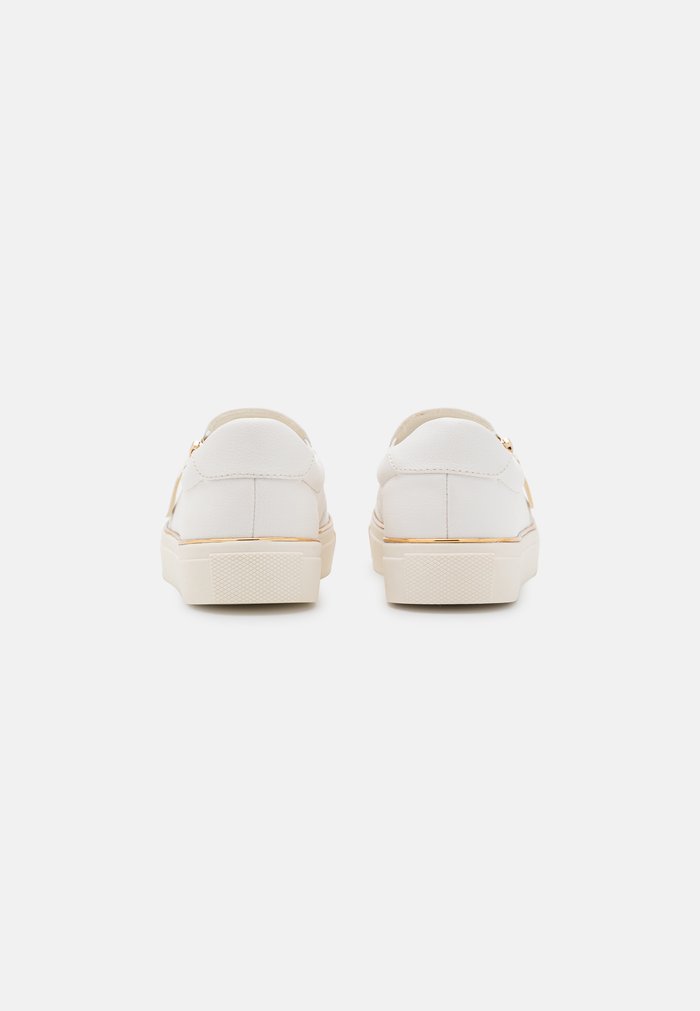 Slip ons Anna Field Plates Zip UP Blanche Femme | AZF-4756716